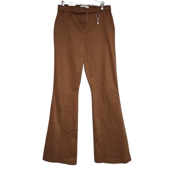 Level 99 Pants - Level 99 Anthropologie Tan Flare Trouser Pants Size 29
